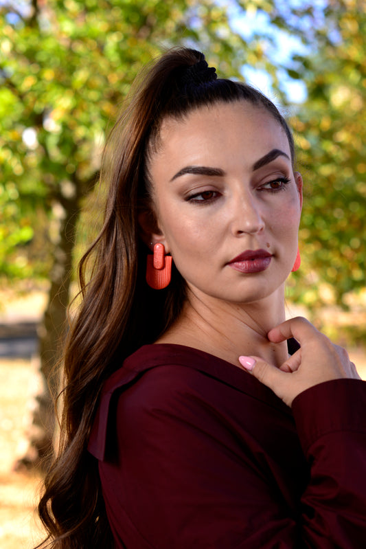 Обеци "Coral Glow"