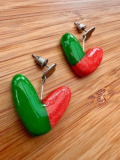 Обеци "Смело сърце"