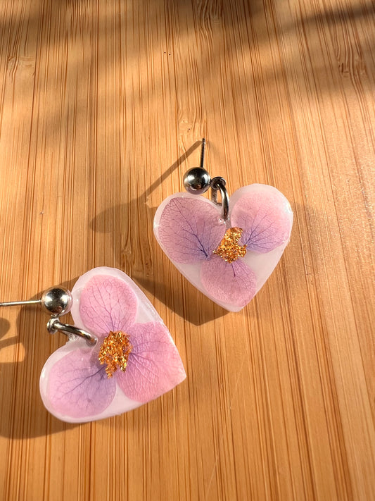 Обеци „Blooming Heart“