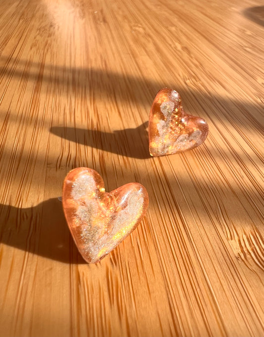 Обеци "Златно сърце"