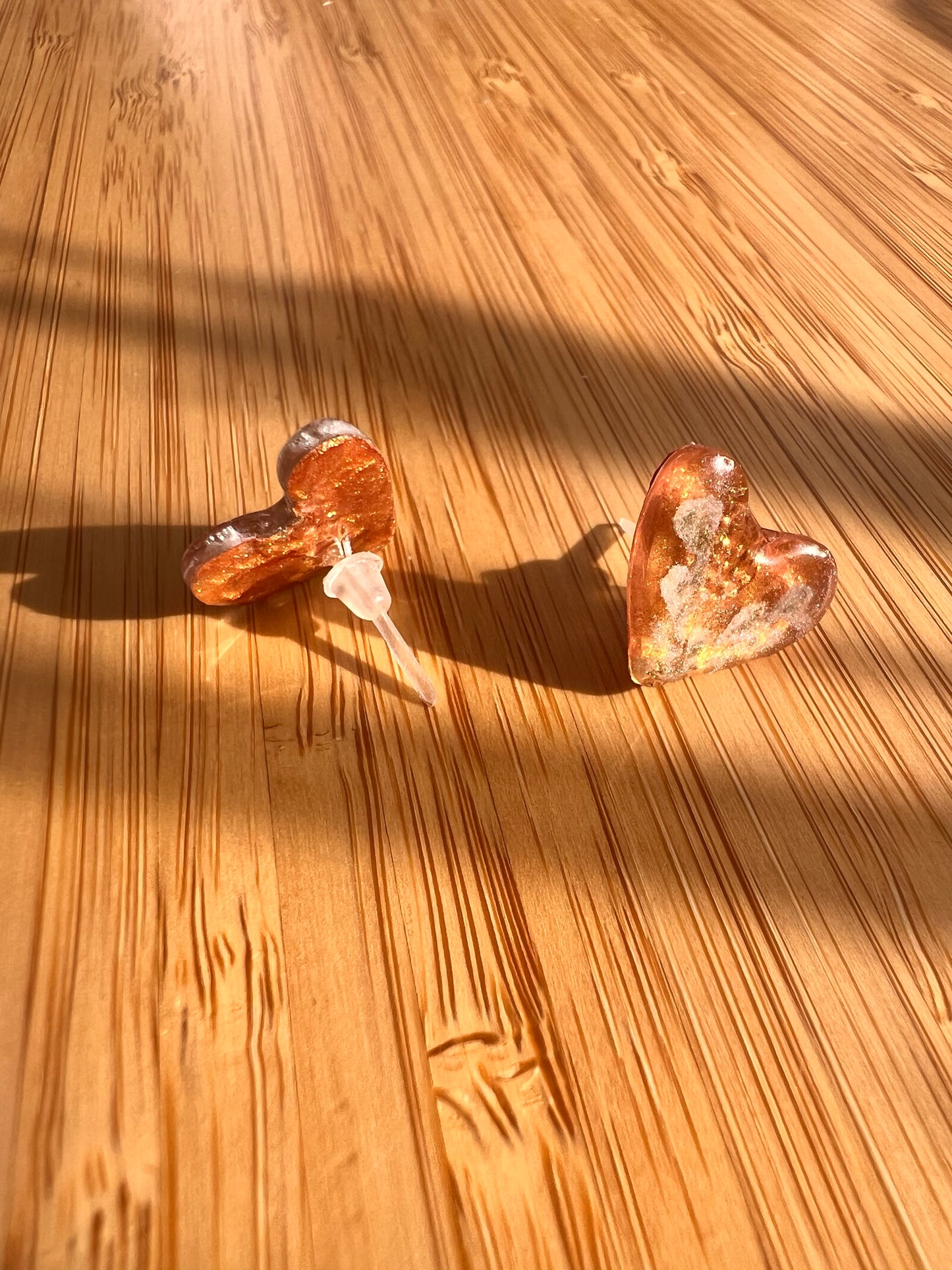 Обеци "Златно сърце"