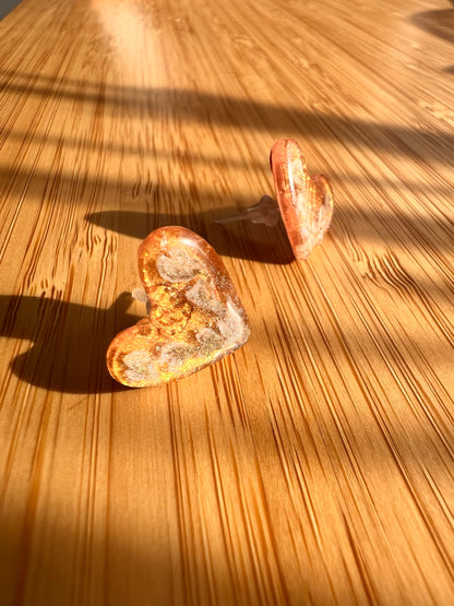 Обеци "Златно сърце"