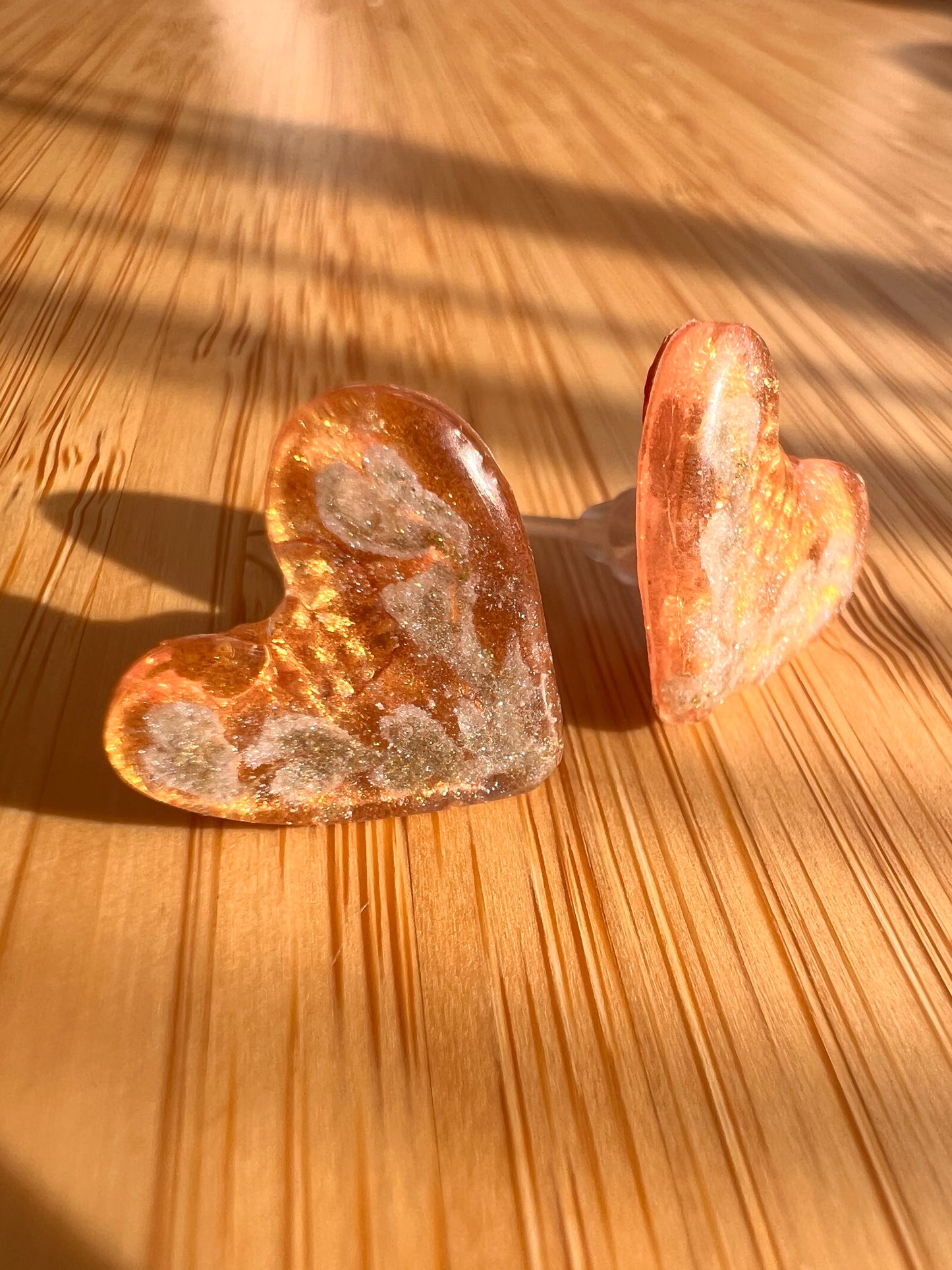 Обеци "Златно сърце"